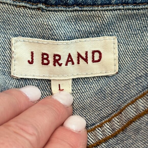 J Brand Denim Jean Jacket Trucker Universe Stretch Fitted Classic LARGE #4030225 - Picture 4 of 14